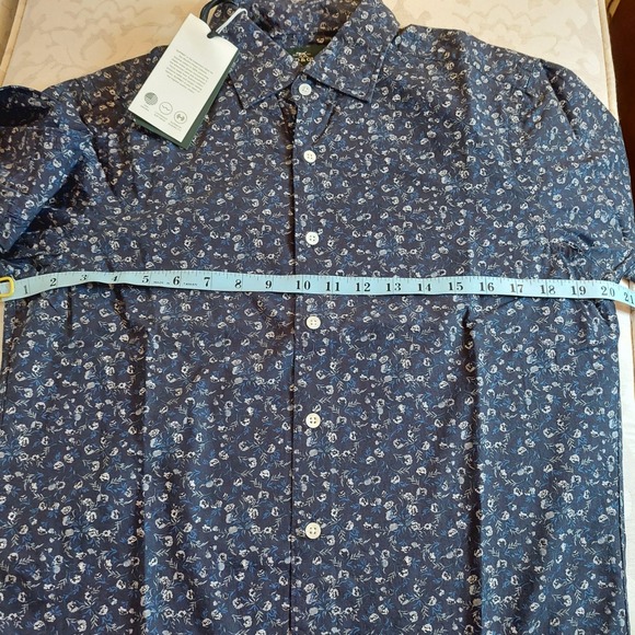 NEW! Rodd & Gunn Men's Hinckley LS Shirt Cotton Italian Midnight Blue Sz S $168 - Picture 10 of 14